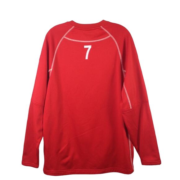 Majestic ST LOUIS CARDINALS Red Jersey 7 Long Sleeve Crewneck Shirt - Picture 8 of 8
